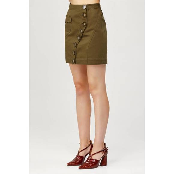 NEW ACLER tana denim skirt in olive - Picture 2 of 2